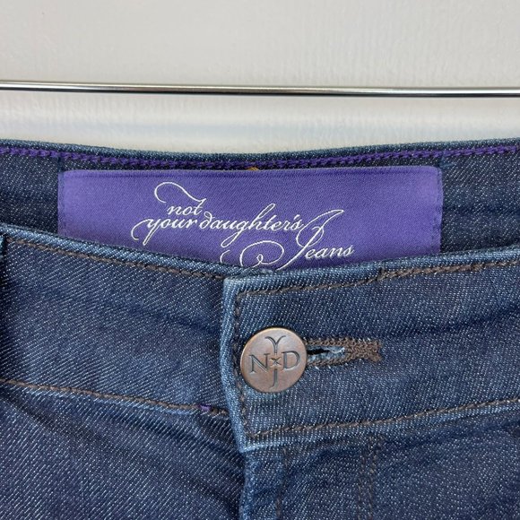 NYDJ Hayden Mid Rise Straight Leg Jeans Dark Wash Women's Size 6 Petite - Picture 5 of 13
